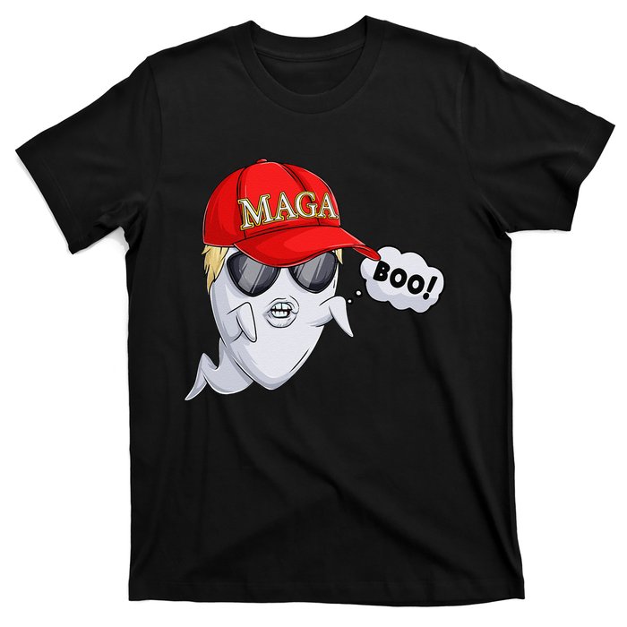 Ghost Trump Halloween Costume Maga Donald Trump Boo Gift T-Shirt