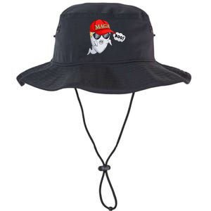 Ghost Trump Halloween Costume Maga Donald Trump Boo Gift Legacy Cool Fit Booney Bucket Hat