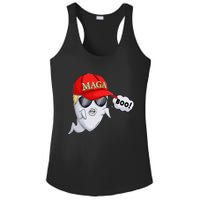 Ghost Trump Halloween Costume Maga Donald Trump Boo Gift Ladies PosiCharge Competitor Racerback Tank