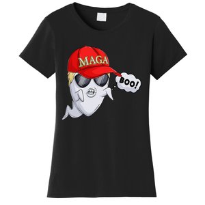 Ghost Trump Halloween Costume Maga Donald Trump Boo Gift Women's T-Shirt