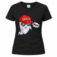 Ghost Trump Halloween Costume Maga Donald Trump Boo Gift Women's T-Shirt