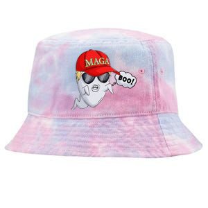 Ghost Trump Halloween Costume Maga Donald Trump Boo Gift Tie-Dyed Bucket Hat