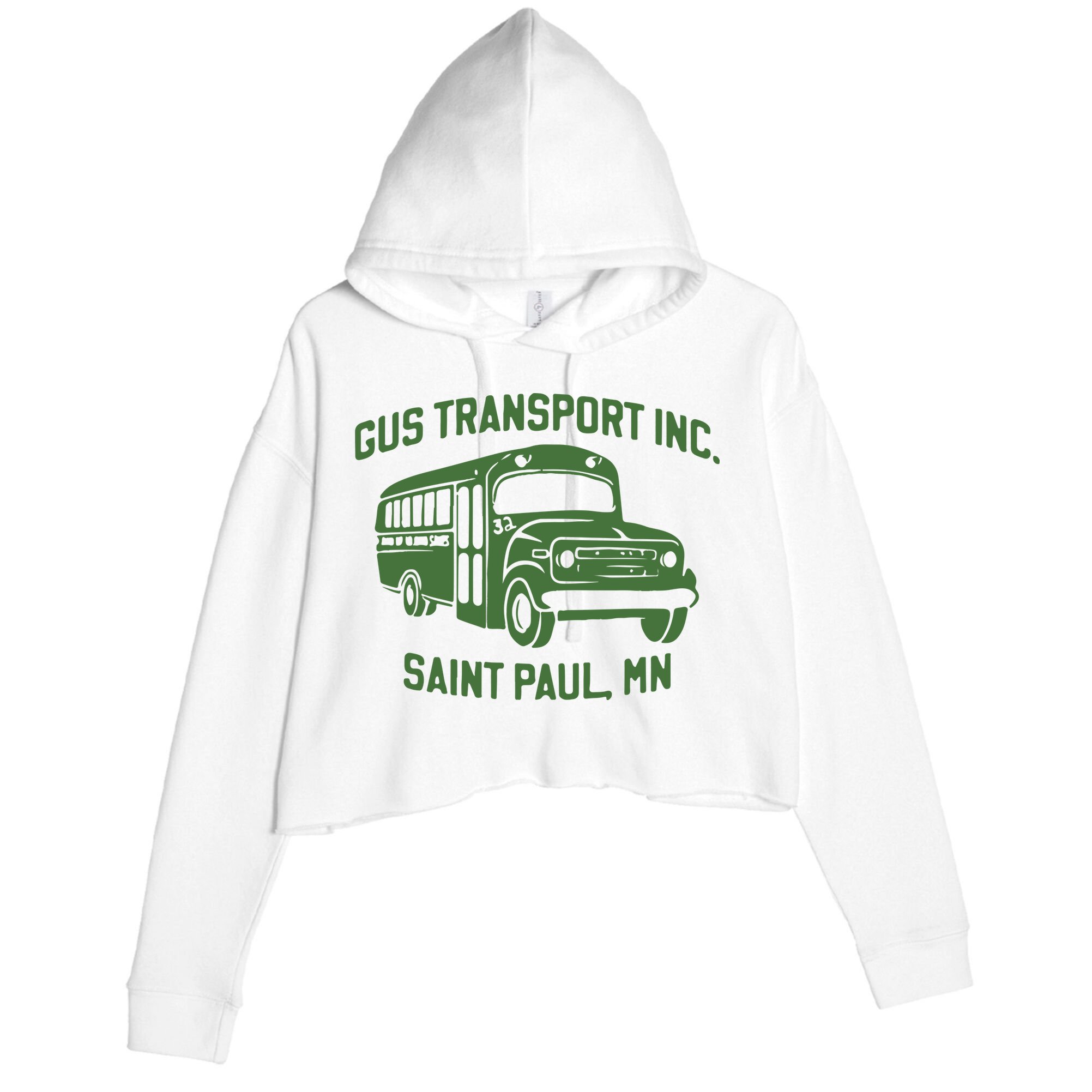Gus Transport Inc Saint Paul Mn Crop Fleece Hoodie