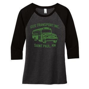 Gus Transport Inc Saint Paul Mn Women's Tri-Blend 3/4-Sleeve Raglan Shirt