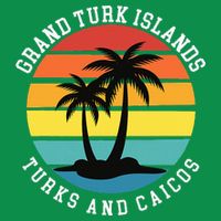 Grand Turk Islands Turks And Caicos Sunset Palm Trees Womens T-Shirt