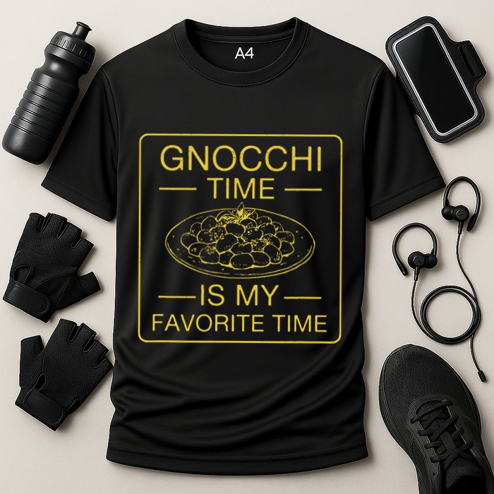 Gnocchi Time Is My Favorite Time Funny Italian Gnocchi Lover Cooling Performance Crew T-Shirt