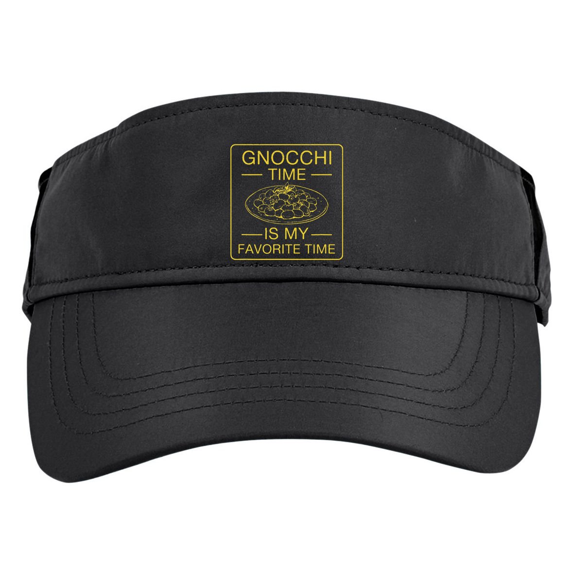 Gnocchi Time Is My Favorite Time Funny Italian Gnocchi Lover Adult Drive Performance Visor
