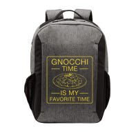 Gnocchi Time Is My Favorite Time Funny Italian Gnocchi Lover Vector Backpack