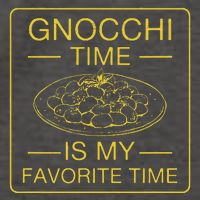 Gnocchi Time Is My Favorite Time Funny Italian Gnocchi Lover Vector Backpack