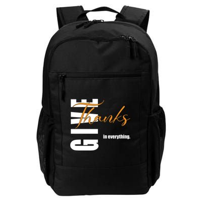 Give Thanks In Everything Thanksgiving Holiday Backpack
