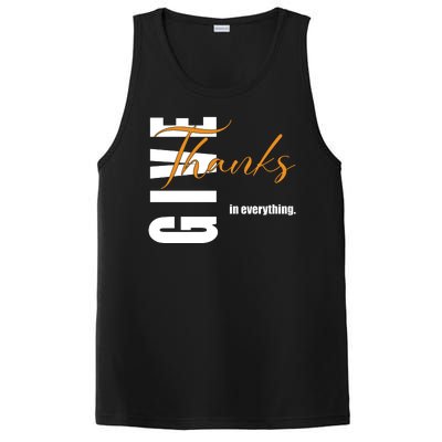 Give Thanks In Everything Thanksgiving Holiday PosiCharge Competitor Tank