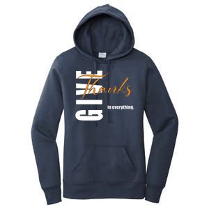 Give Thanks In Everything Thanksgiving Holiday Women's Pullover Hoodie