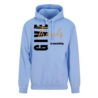 Give Thanks In Everything Thanksgiving Holiday Unisex Surf Hoodie