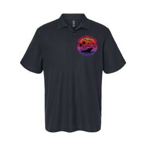 Grand Turk Island Cruise Retro Sunset Family Reunion Softstyle Adult Sport Polo