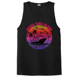 Grand Turk Island Cruise Retro Sunset Family Reunion PosiCharge Competitor Tank