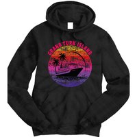 Grand Turk Island Cruise Retro Sunset Family Reunion Tie Dye Hoodie