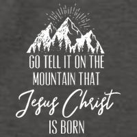 Go Tell It On The Mountain That Jesus Christ Is Born Vector Backpack