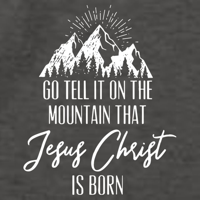 Go Tell It On The Mountain That Jesus Christ Is Born Vector Backpack
