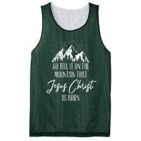 Go Tell It On The Mountain That Jesus Christ Is Born Mesh Reversible Basketball Jersey Tank