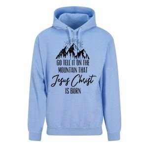 Go Tell It On The Mountain That Jesus Christ Is Born Unisex Surf Hoodie