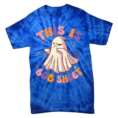 Groovy This Is Boo Sheet Ghost Spooky Halloween Vibes Gift Tie-Dye T-Shirt