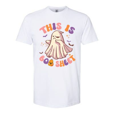 Groovy This Is Boo Sheet Ghost Spooky Halloween Vibes Gift Softstyle® CVC T-Shirt