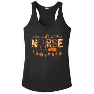 Giving Thanks In Fall Style: Nurse Thanksgiving Funny Gift Design Gift Ladies PosiCharge Competitor Racerback Tank