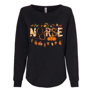 Giving Thanks In Fall Style: Nurse Thanksgiving Funny Gift Design Gift Womens California Wash Sweatshirt