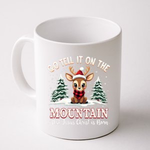 Go Tell It On The Mountain That Jesus Christ Is Born Xmas Long Sleeve Coffee Mug