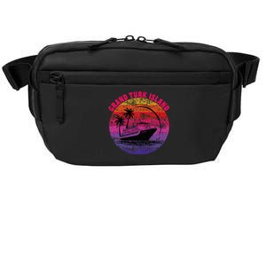 Grand Turk Island Cruise Retro Sunset Family Reunion Crossbody Pack