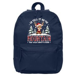 Go Tell It On The Mountain That Jesus Christ Is Born Design 16 in Basic Backpack