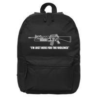 Garand Thumb IM Just Here For The Violence 16 in Basic Backpack