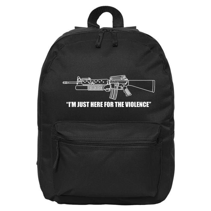 Garand Thumb IM Just Here For The Violence 16 in Basic Backpack