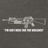 Garand Thumb IM Just Here For The Violence Cotton Canvas Backpack