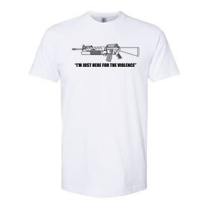 Garand Thumb IM Just Here For The Violence Softstyle CVC T-Shirt