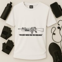 Garand Thumb IM Just Here For The Violence Cooling Performance Crew T-Shirt