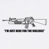 Garand Thumb IM Just Here For The Violence Cooling Performance Crew T-Shirt