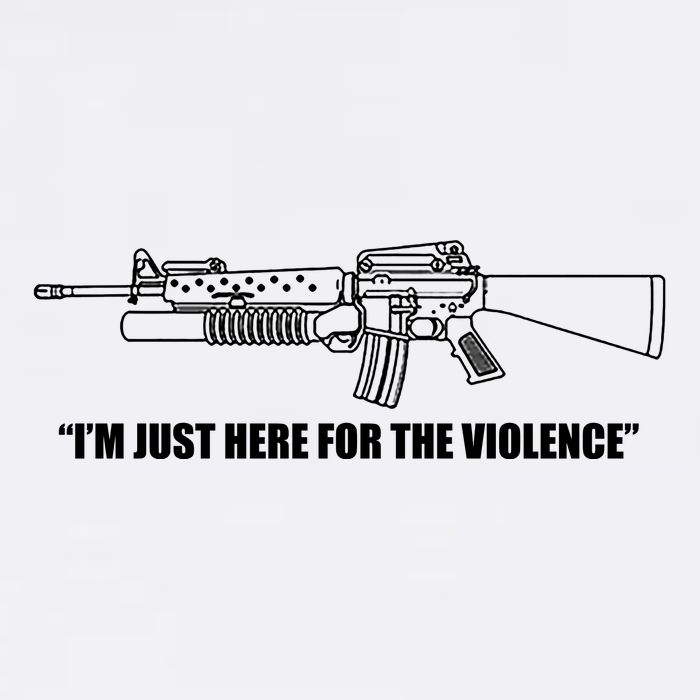 Garand Thumb IM Just Here For The Violence Cooling Performance Crew T-Shirt
