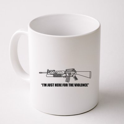 Garand Thumb IM Just Here For The Violence Mug