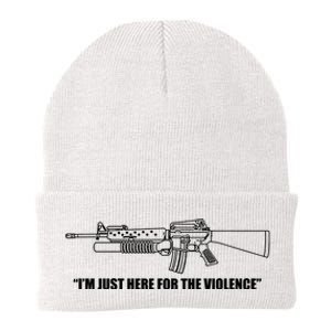 Garand Thumb IM Just Here For The Violence Knit Cap Winter Beanie