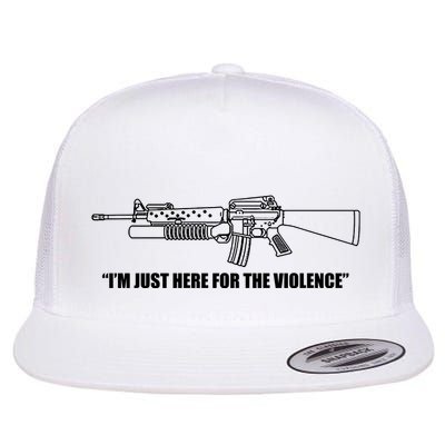 Garand Thumb IM Just Here For The Violence Flatbill Hat