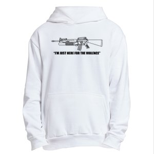 Garand Thumb IM Just Here For The Violence Urban Pullover Hoodie