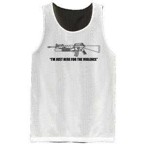 Garand Thumb IM Just Here For The Violence Mesh Reversible Basketball Jersey Tank