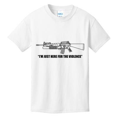 Garand Thumb IM Just Here For The Violence Kids T-Shirt