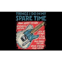 Guitar Things I Do In My Spare Time Funny Electric Guitarist Bumper Sticker