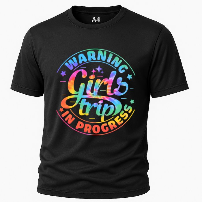 Girl Trip In Progress Tie Dye Cooling Performance Crew T-Shirt