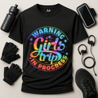 Girl Trip In Progress Tie Dye Cooling Performance Crew T-Shirt