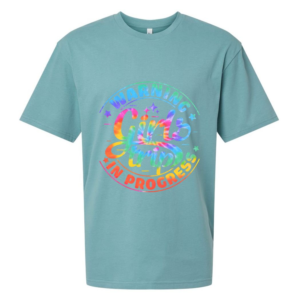 Girl Trip In Progress Tie Dye Sueded Cloud Jersey T-Shirt