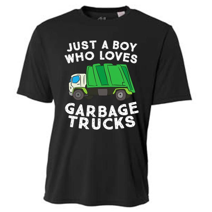 Garbage Truck Just A Boy Who Loves Garbage Trucks Cooling Performance Crew T-Shirt