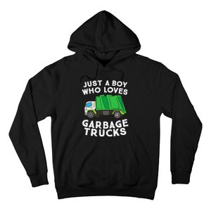 Garbage Truck Just A Boy Who Loves Garbage Trucks Hoodie